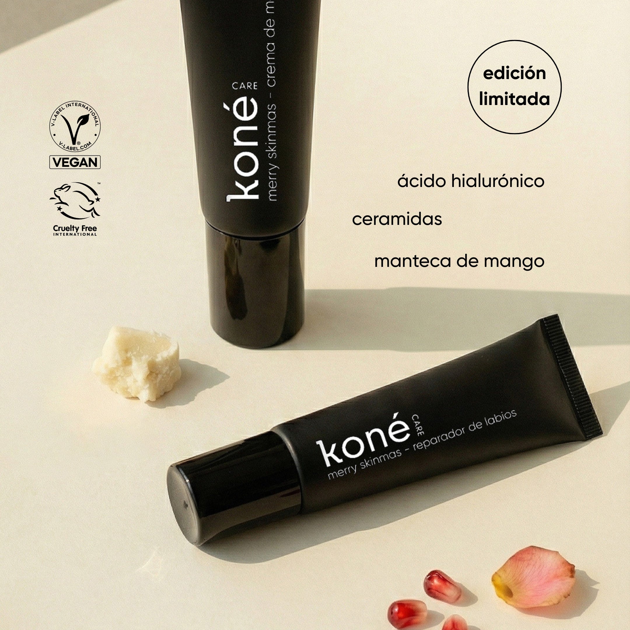 Kit reparador e hidratante para manos y labios