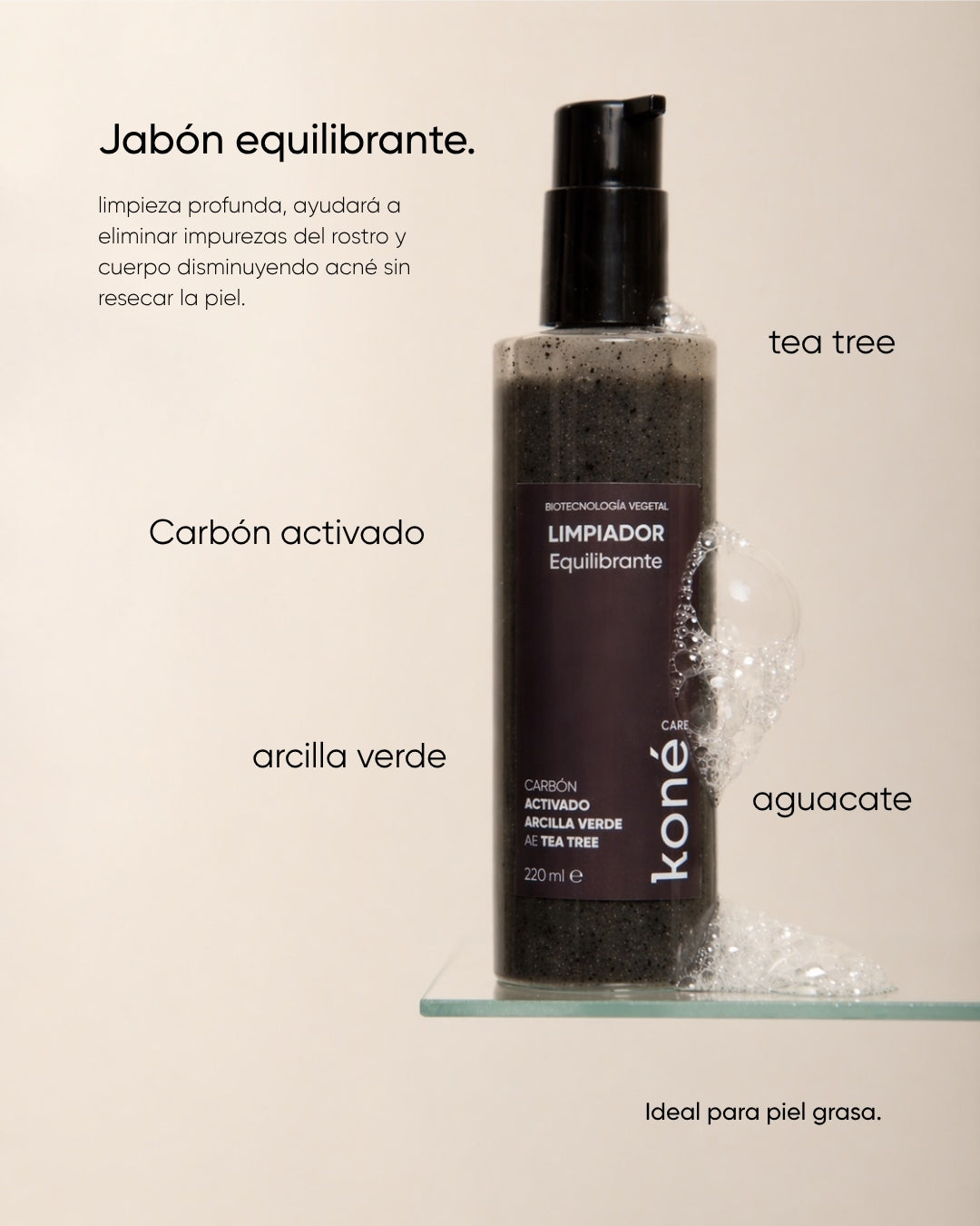 Jabón equilibrante para acné