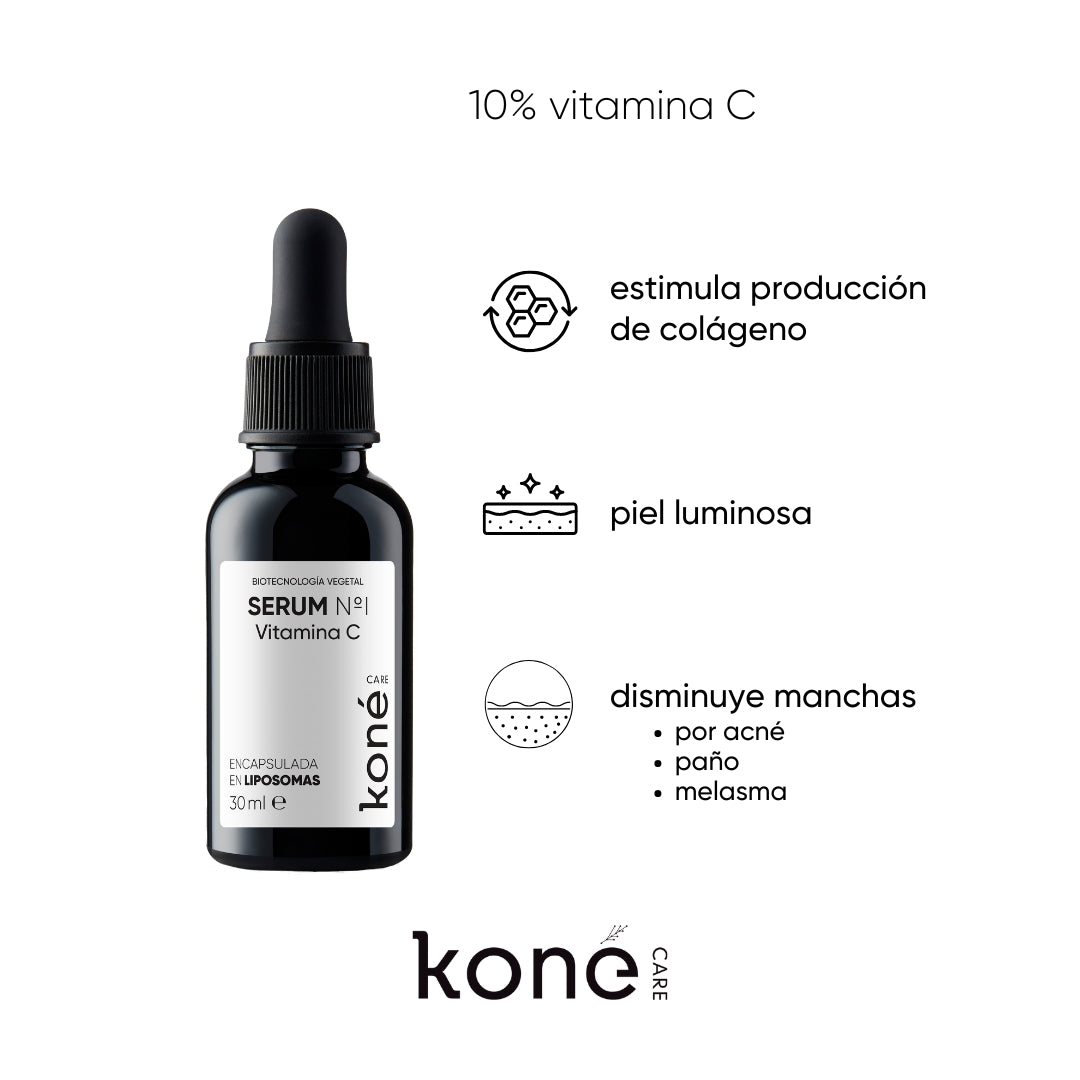 serum de vitamina C para una piel luminosa y sin manchas.