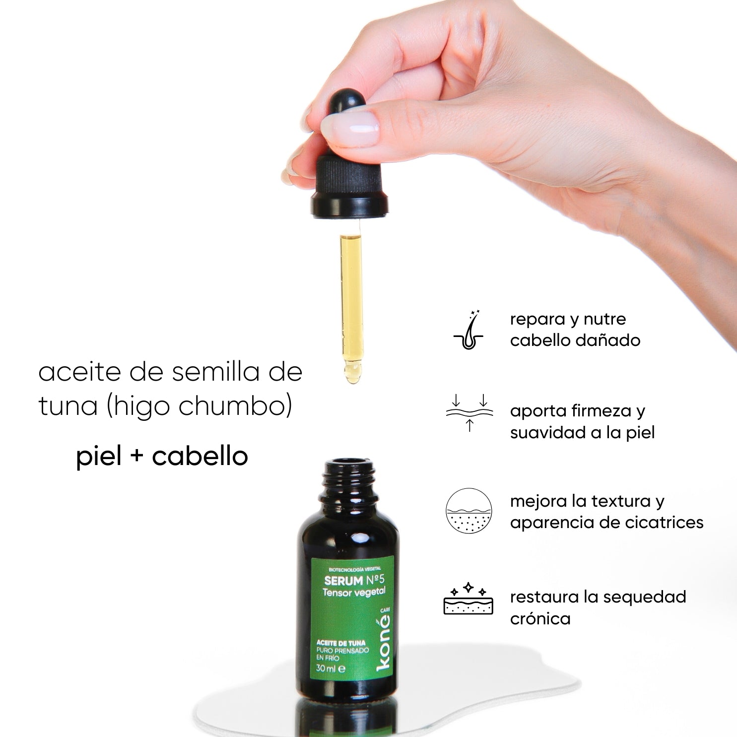 Serum Nº 5 tensor vegetal de aceite de tuna