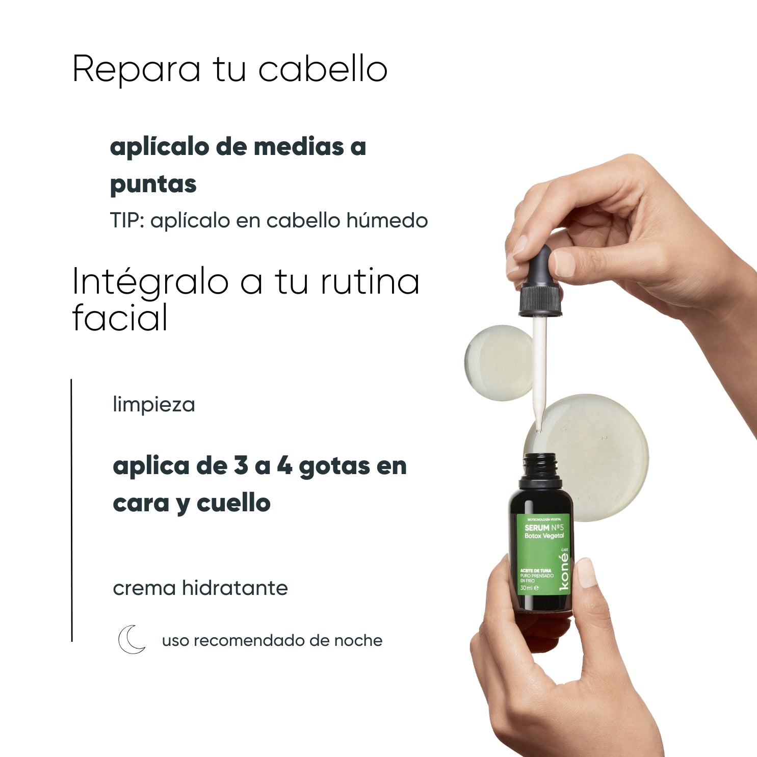 Serum Nº 5 tensor vegetal de aceite de tuna
