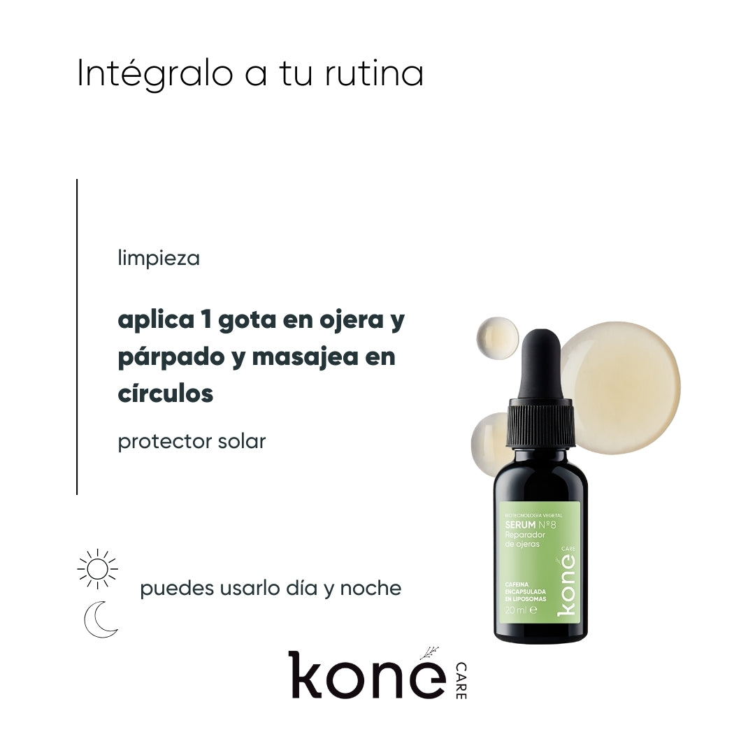 Serum Nº 8 reparador de ojeras